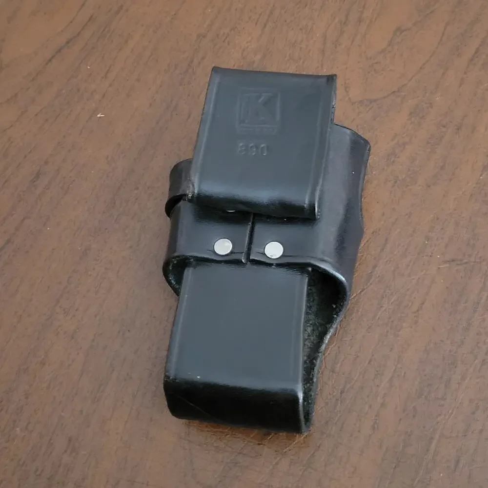 Triple K 890 Black Leather Radio Holster. Pre-owned, good shape.